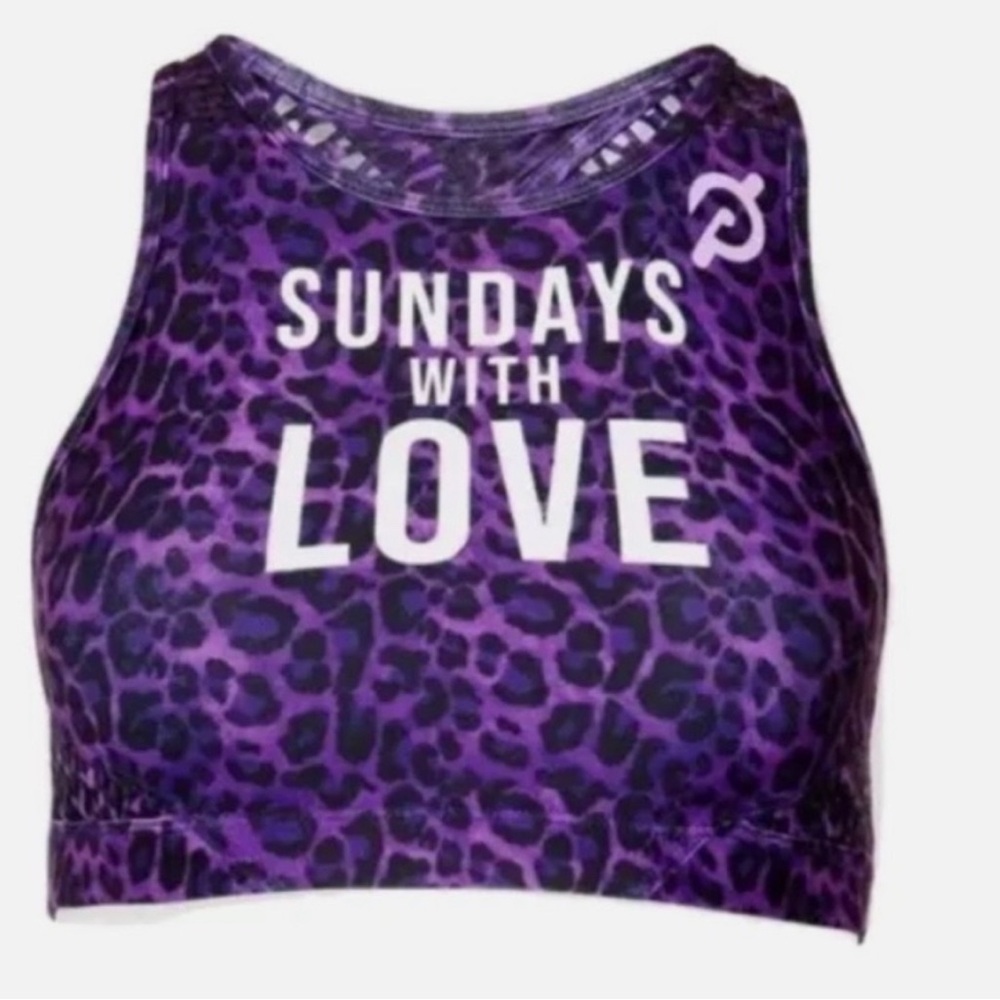 Sundays With Love Purple Sports Bra